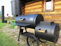 Nette Lette Smokers with chimney & vertical smoke chamber (smokehouse)