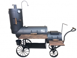 Premium Grill Smoker 16 Long mit Raeucherturm