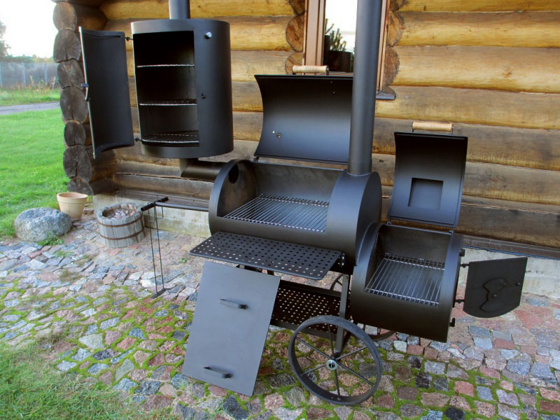 Universelle Smoker Grill 20 Compact / 8 mm / mit Räucherkamin