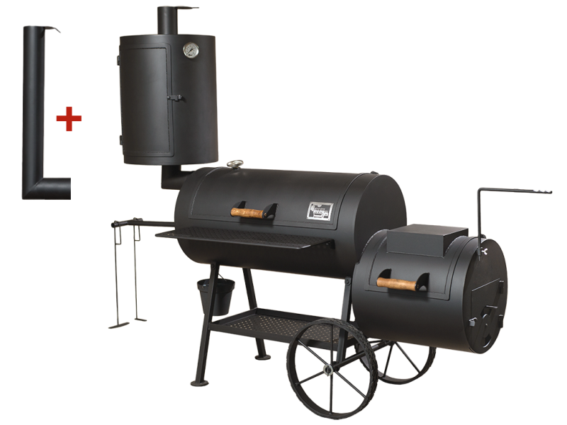 Universelle Smoker Grill 20 Long / 6,2 mm / mit Räucherkamin