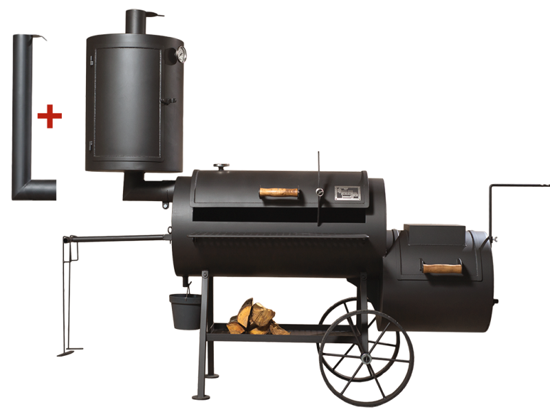 Universelle Smoker Grill 20 Long / 8 mm / mit Räucherkamin